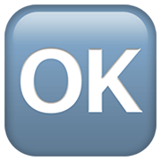 Emoji 🆗 Pulsante OK su Apple iOS 12.1.