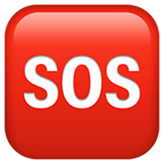 Émoji 🆘 Bouton SOS sur Apple iOS 12.1.