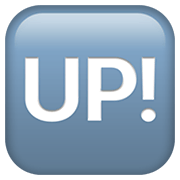 🆙 Emoji Botão «UP!» na Apple iOS 12.1.