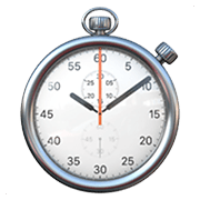 Emoji ⏱️ Cronometro su Apple iOS 12.1.