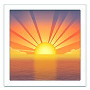 🌅 Emoji Sonnenaufgang über dem Meer Apple iOS 12.1.