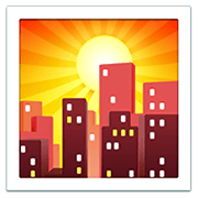 Émoji 🌇 Coucher De Soleil sur Apple iOS 12.1.