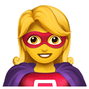 Emoji 🦸 Supereroe su Apple iOS 12.1.