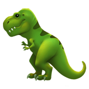 Emoji 🦖 T-Rex su Apple iOS 12.1.