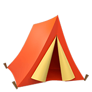 Emoji ⛺ Tenda su Apple iOS 12.1.