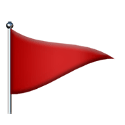 Emoji 🚩 Bandierina Rossa su Apple iOS 12.1.
