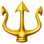 🔱 Emoji Emblema De Tridente na Apple iOS 12.1.