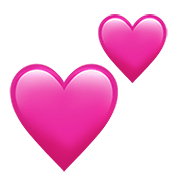 💕 Emoji Dois Corações na Apple iOS 12.1.