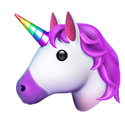 Emoji 🦄 Unicorno su Apple iOS 12.1.