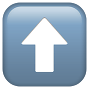 Emoji ⬆️ Freccia Rivolta Verso L’alto su Apple iOS 12.1.