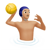 🤽🏼 Emoji Persona Jugando Al Waterpolo: Tono De Piel Claro Medio en Apple iOS 12.1.