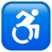 Émoji ♿ Symbole Accès Handicapés sur Apple iOS 12.1.