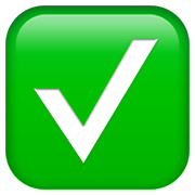 ✅ Emoji Botón De Marca De Verificación en Apple iOS 12.1.