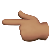 👈🏽 Emoji Dorso Da Mão Com Dedo Indicador Apontando Para A Esquerda: Pele Morena na Apple iOS 12.1.