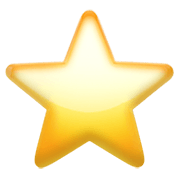 Émoji ⭐ étoile sur Apple iOS 12.1.