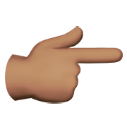 👉🏽 Emoji Dorso De Mano Con índice A La Derecha: Tono De Piel Medio en Apple iOS 12.1.