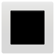 Emoji 🔳 Tasto Quadrato Nero Con Bordo Bianco su Apple iOS 12.1.