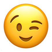 😉 Emoji zwinkerndes Gesicht Apple iOS 12.1.