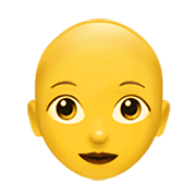 Émoji 👩‍🦲 Femme : Chauve sur Apple iOS 12.1.