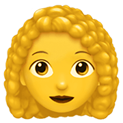 Emoji 👩‍🦱 Donna: Capelli Ricci su Apple iOS 12.1.