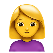 Emoji 🙍‍♀️ Donna Corrucciata su Apple iOS 12.1.