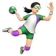 Émoji 🤾🏻‍♀️ Handballeuse : Peau Claire sur Apple iOS 12.1.