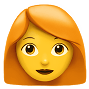 👩‍🦰 Emoji Mujer: Pelo Pelirrojo en Apple iOS 12.1.