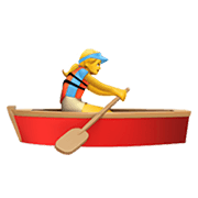 Émoji 🚣‍♀️ Rameuse Dans Une Barque sur Apple iOS 12.1.