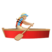 Emoji 🚣🏼‍♀️ Donna In Barca A Remi: Carnagione Abbastanza Chiara su Apple iOS 12.1.