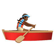 Émoji 🚣🏾‍♀️ Rameuse Dans Une Barque : Peau Mate sur Apple iOS 12.1.