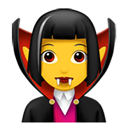 🧛‍♀️ Emoji weiblicher Vampir Apple iOS 12.1.