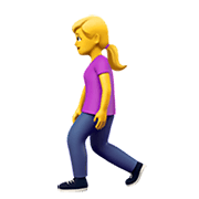 🚶‍♀️ Emoji Mujer Caminando en Apple iOS 12.1.