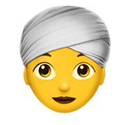 👳‍♀️ Emoji Mujer Con Turbante en Apple iOS 12.1.