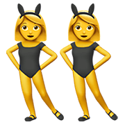 Émoji 👯 Personnes Avec Des Oreilles De Lapin sur Apple iOS 12.1.