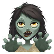 Emoji 🧟‍♀️ Zombie Donna su Apple iOS 12.1.