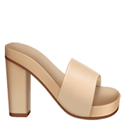 Emoji 👡 Sandalo Da Donna su Apple iOS 12.1.