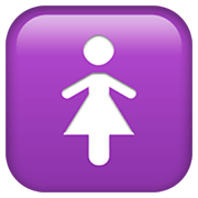 Émoji 🚺 Symbole Toilettes Femmes sur Apple iOS 12.1.
