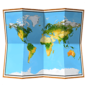 🗺️ Emoji Mapa Mundial en Apple iOS 12.1.