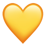 Emoji 💛 Cuore Giallo su Apple iOS 12.1.
