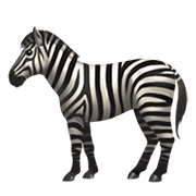 Emoji 🦓 Zebra su Apple iOS 12.1.