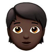 🧑🏿 Emoji Erwachsener: dunkle Hautfarbe Apple iOS 13.2.