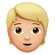 🧑🏼 Emoji Persona Adulta: Tono De Piel Claro Medio en Apple iOS 13.2.