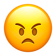 Emoji 😠 Faccina Arrabbiata su Apple iOS 13.2.