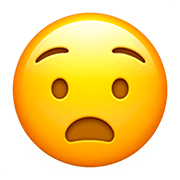 😧 Emoji qualvolles Gesicht Apple iOS 13.2.