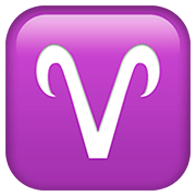 Emoji ♈ Segno Zodiacale Dell’Ariete su Apple iOS 13.2.