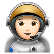 🧑🏻‍🚀 Emoji Astronaut(in): helle Hautfarbe Apple iOS 13.2.