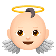 Émoji 👼🏻 Bébé Ange : Peau Claire sur Apple iOS 13.2.