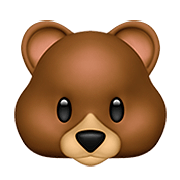 🐻 Emoji Rosto De Urso na Apple iOS 13.2.