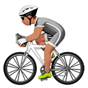🚴🏽 Emoji Persona En Bicicleta: Tono De Piel Medio en Apple iOS 13.2.