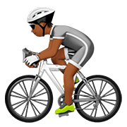 🚴🏾 Emoji Ciclista: Pele Morena Escura na Apple iOS 13.2.